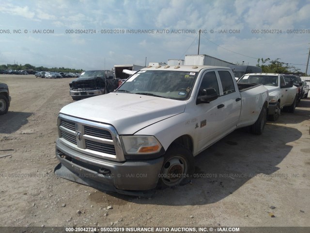 3D73M4CL6AG192462 - 2010 DODGE RAM 3500 WHITE photo 2