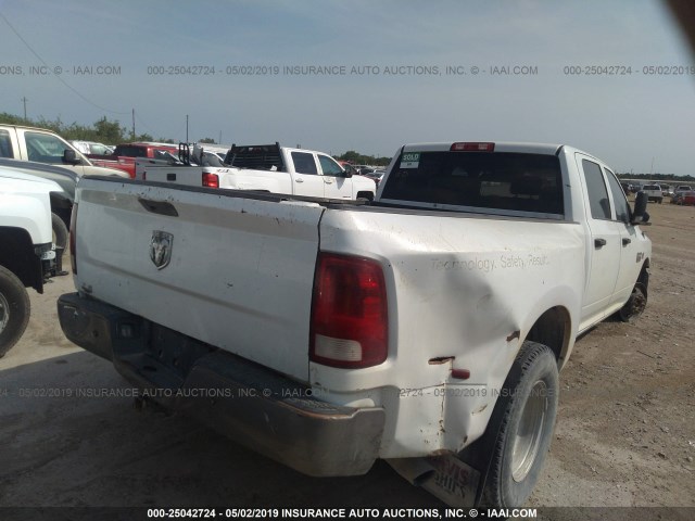 3D73M4CL6AG192462 - 2010 DODGE RAM 3500 WHITE photo 4