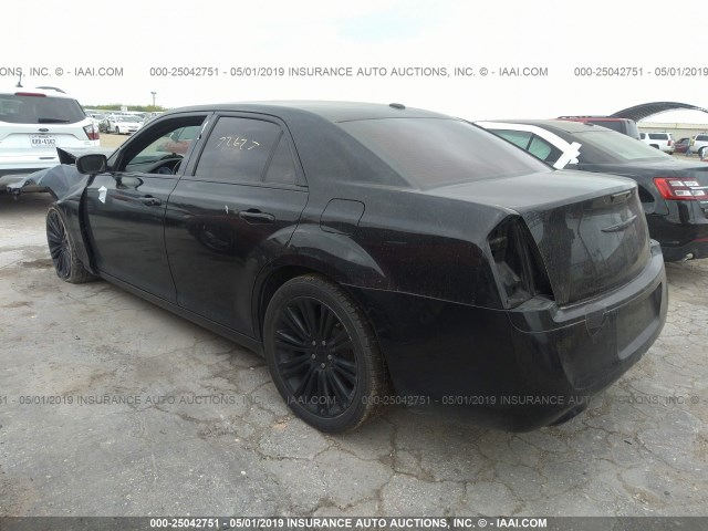 2C3CCAET7DH611095 - 2013 CHRYSLER 300C BLACK photo 3