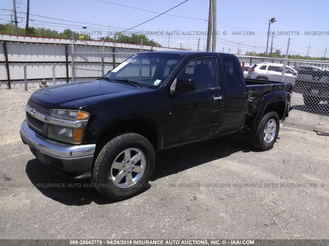 1GCJSDDE1A8103216 - 2010 CHEVROLET COLORADO LT BLACK photo 2
