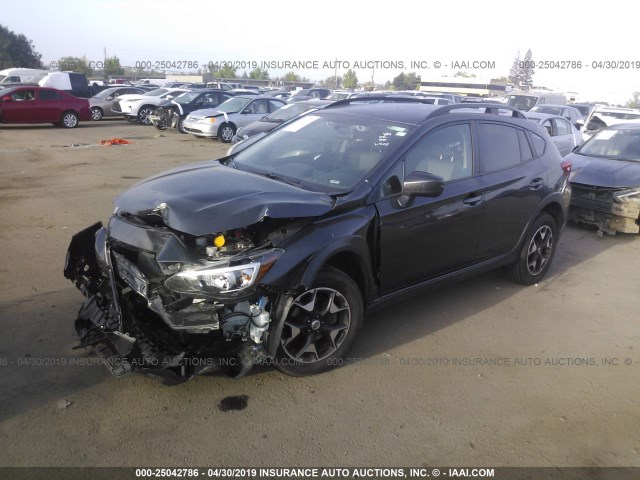 JF2GTADC9JH293501 - 2018 SUBARU CROSSTREK PREMIUM GRAY photo 2