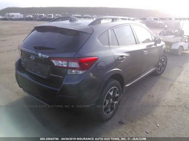 JF2GTADC9JH293501 - 2018 SUBARU CROSSTREK PREMIUM GRAY photo 4