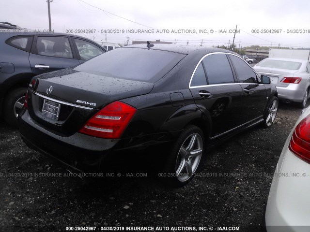WDDNG7HB2AA315402 - 2010 MERCEDES-BENZ S 63 AMG BLACK photo 4