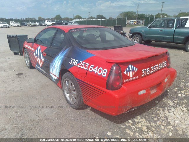 2G1WX12K9Y9318493 - 2000 CHEVROLET MONTE CARLO SS წითელი ფოტო 3