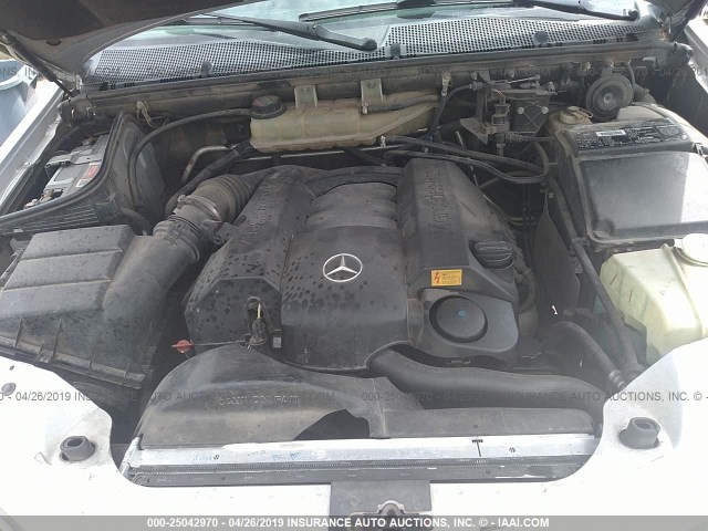 4JGAB54E9YA191517 - 2000 MERCEDES-BENZ ML 320 SILVER photo 10