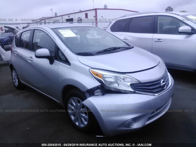 3N1CE2CP9EL406455 - 2014 NISSAN VERSA NOTE S/S PLUS/SV/SL SILVER photo 1