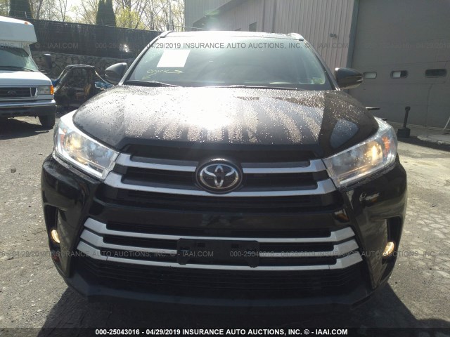 5TDJZRFH4KS571969 - 2019 TOYOTA HIGHLANDER SE/XLE BLACK photo 6