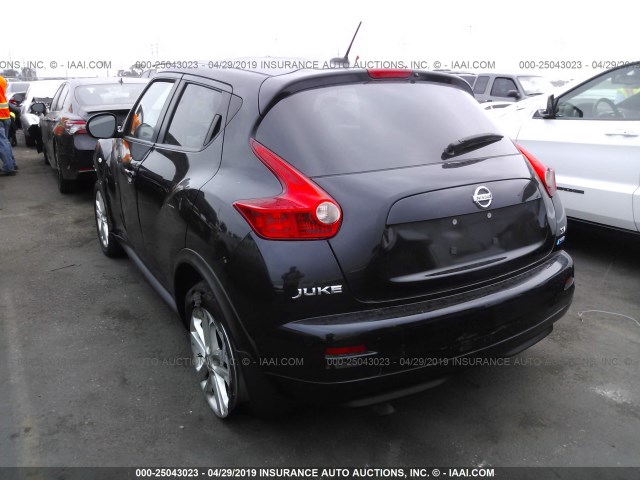 JN8AF5MR4DT206696 - 2013 NISSAN JUKE S/SV/SL BLACK photo 3