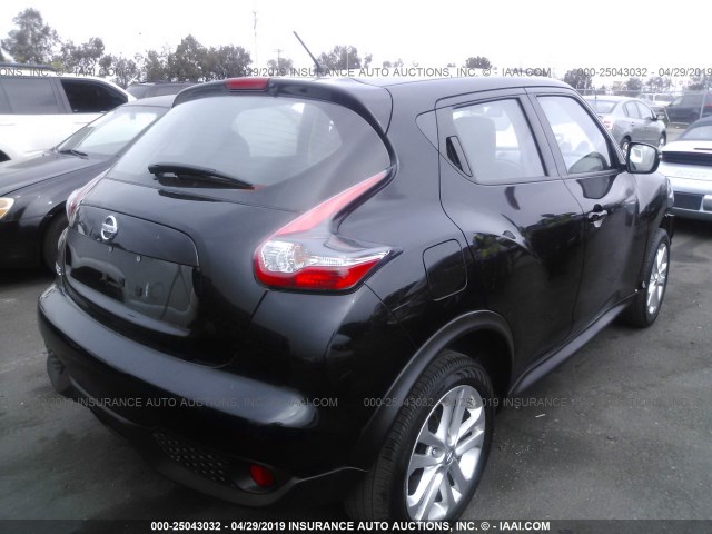 JN8AF5MRXGT601373 - 2016 NISSAN JUKE S/SV/SL/NISMO BLACK photo 4