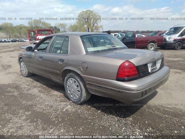 2FAFP71W27X143499 - 2007 FORD CROWN VICTORIA POLICE INTERCEPTOR TAN photo 3