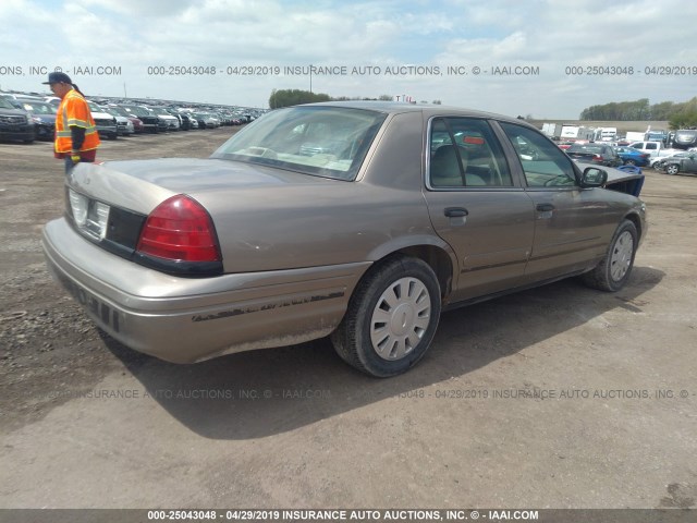 2FAFP71W27X143499 - 2007 FORD CROWN VICTORIA POLICE INTERCEPTOR TAN photo 4