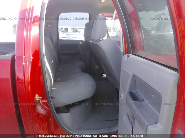 1D7HA18NX6S668400 - 2006 DODGE PICKUP ST/SLT RED photo 8