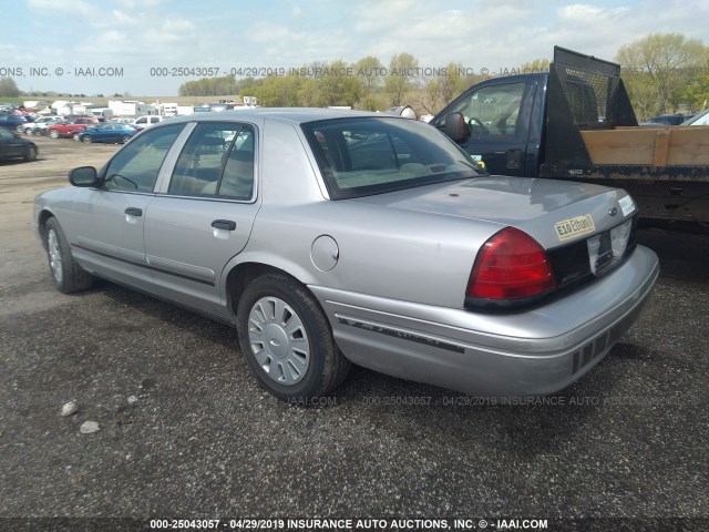 2FAFP71W07X107911 - 2007 FORD CROWN VICTORIA POLICE INTERCEPTOR SILVER photo 3