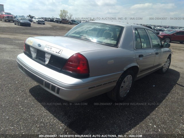 2FAFP71W07X107911 - 2007 FORD CROWN VICTORIA POLICE INTERCEPTOR SILVER photo 4