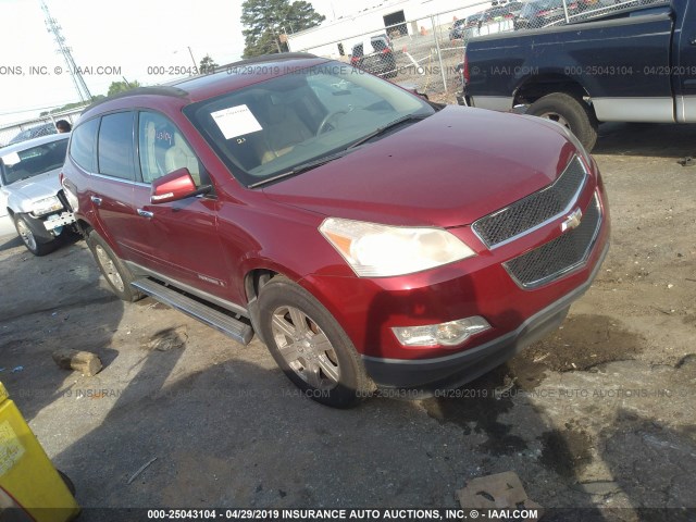 1GNER23D39S172179 - 2009 CHEVROLET TRAVERSE LT BURGUNDY photo 1