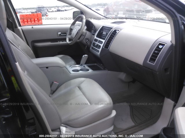 2FMDK38C37BB05793 - 2007 FORD EDGE SEL BLACK photo 5