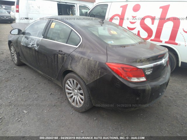 W04GS5EC0B1049599 - 2011 BUICK REGAL CXL BROWN photo 3