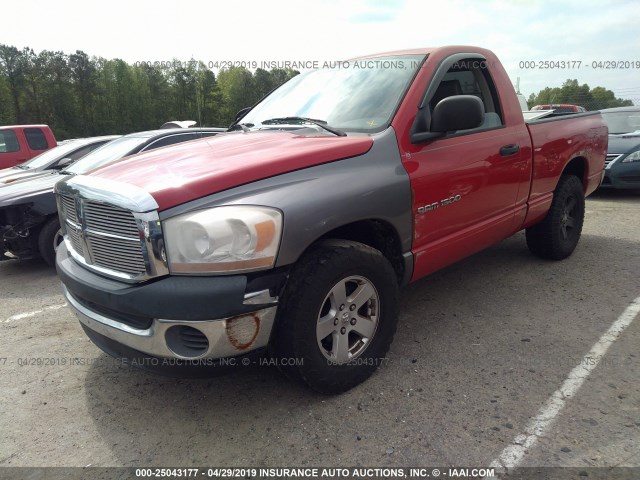 1D7HA16K46J158283 - 2006 DODGE RAM 1500 ST RED photo 2