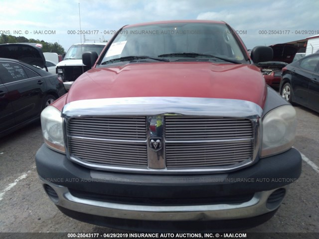 1D7HA16K46J158283 - 2006 DODGE RAM 1500 ST RED photo 6