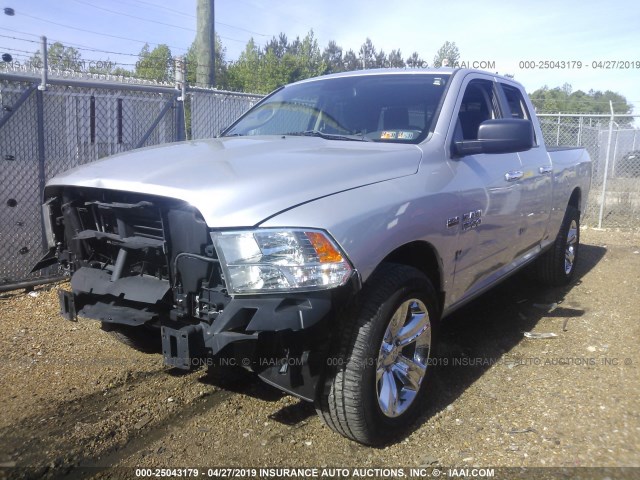 1C6RR7GT9ES432398 - 2014 RAM 1500 SLT GRAY photo 2