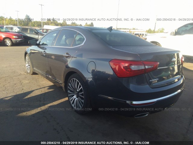 KNALN4D72E5123805 - 2014 KIA CADENZA PREMIUM/LIMITED GRAY photo 3