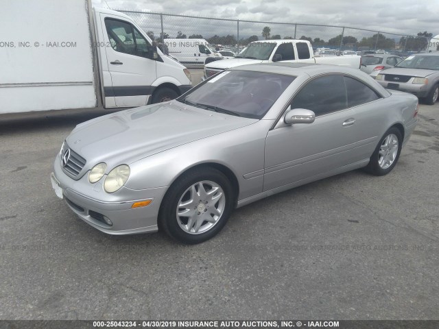 WDBPJ75J83A036781 - 2003 MERCEDES-BENZ CL 500 SILVER photo 2