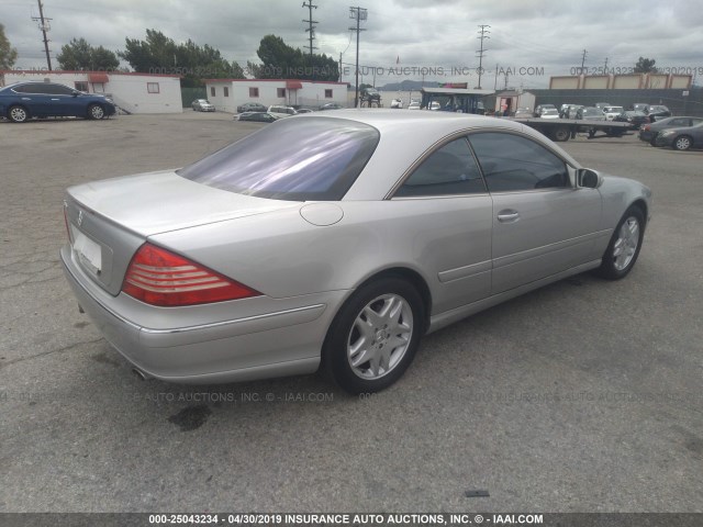 WDBPJ75J83A036781 - 2003 MERCEDES-BENZ CL 500 SILVER photo 4