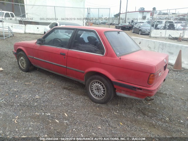 WBAAA2304K4257907 - 1989 BMW 325 I AUTOMATIC/IS AUTOMATIC RED photo 3