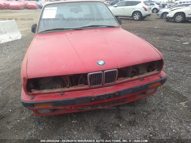 WBAAA2304K4257907 - 1989 BMW 325 I AUTOMATIC/IS AUTOMATIC RED photo 6