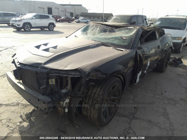 2G1FZ3DP9D9803290 - 2013 CHEVROLET CAMARO ZL1 黑色 照片 2