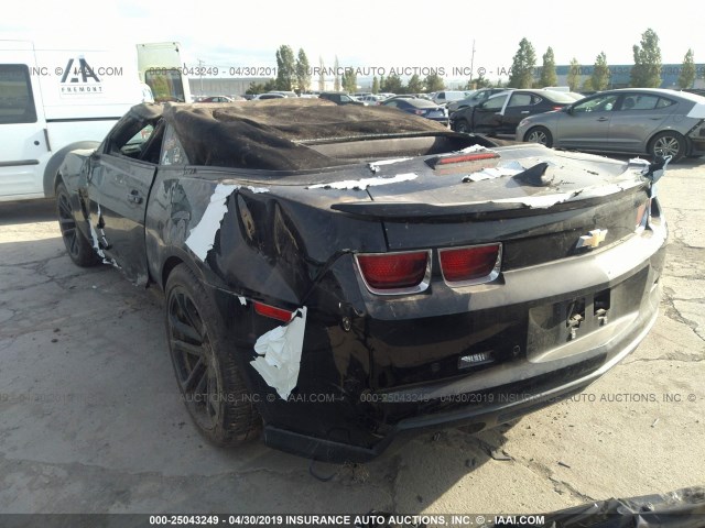 2G1FZ3DP9D9803290 - 2013 CHEVROLET CAMARO ZL1 黑色 照片 3
