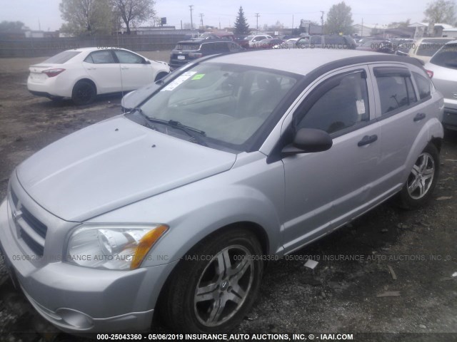 1B3HB48B57D212598 - 2007 DODGE CALIBER SXT SILVER photo 2