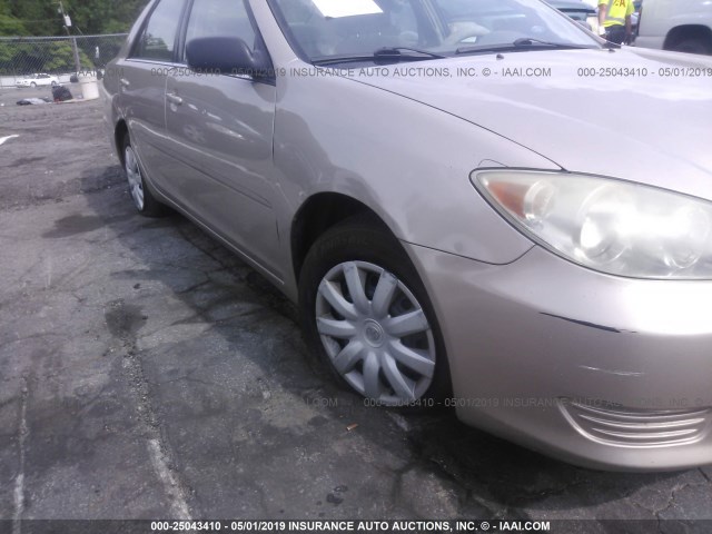 4T1BE32K05U949814 - 2005 TOYOTA CAMRY LE/XLE/SE Champagne photo 6