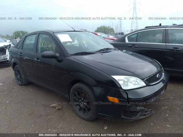 1FAFP34N76W244088 - 2006 FORD FOCUS ZX4 BLACK photo 1