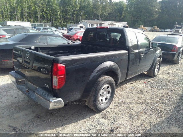 1N6BD06T57C415156 - 2007 NISSAN FRONTIER KING CAB XE BLACK photo 4