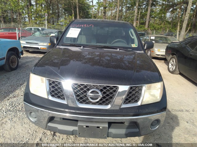 1N6BD06T57C415156 - 2007 NISSAN FRONTIER KING CAB XE BLACK photo 6