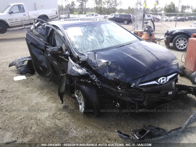 KMHCT4AE2CU123782 - 2012 HYUNDAI ACCENT GLS/GS BLACK photo 1