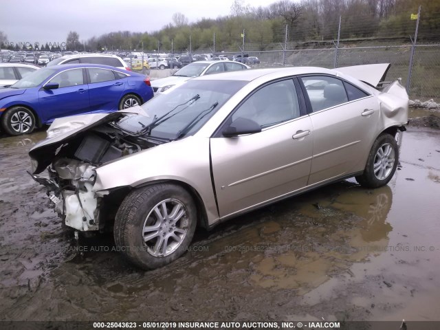 1G2ZF55B864174207 - 2006 PONTIAC G6 SE GOLD photo 2