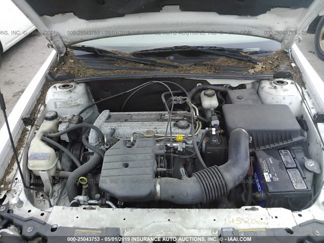 1G1ND52F24M602060 - 2004 CHEVROLET CLASSIC WHITE photo 10