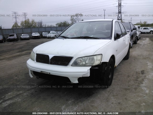 JA3AJ26E63U029580 - 2003 MITSUBISHI LANCER ES WHITE photo 6