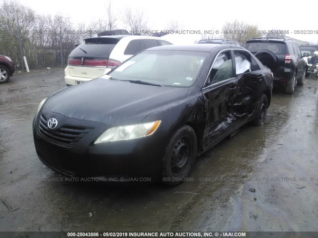 4T1BK46K77U037578 - 2007 TOYOTA CAMRY NEW GENERAT LE/XLE/SE BLACK photo 2