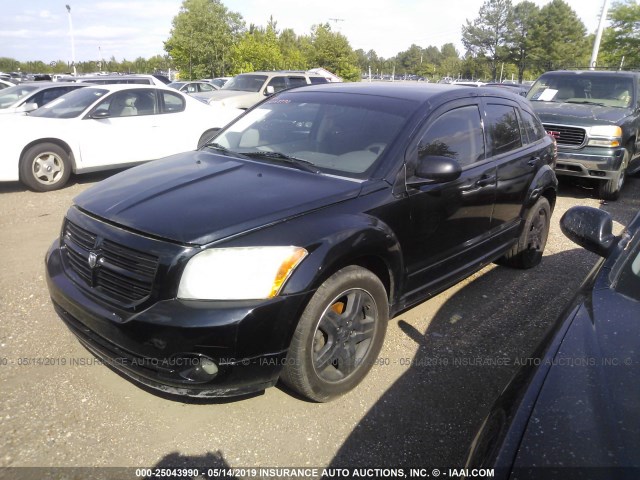 1B3HB48B37D187362 - 2007 DODGE CALIBER SXT BLACK photo 2