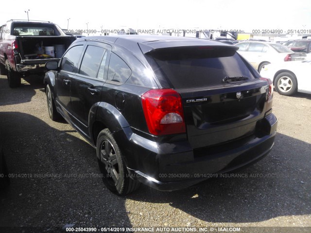 1B3HB48B37D187362 - 2007 DODGE CALIBER SXT BLACK photo 3