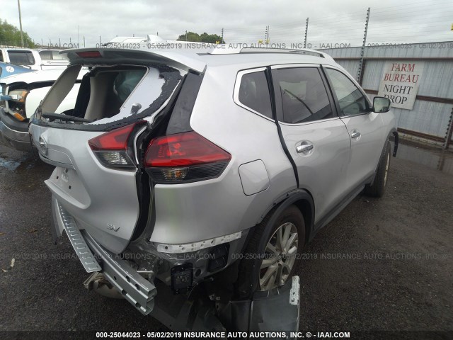 KNMAT2MT9JP612993 - 2018 NISSAN ROGUE S/SV SILVER photo 4