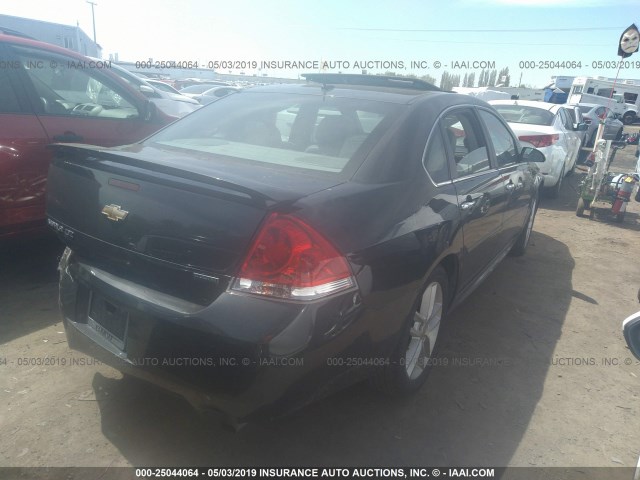 2G1WC5E35C1314570 - 2012 CHEVROLET IMPALA LTZ BLACK photo 4