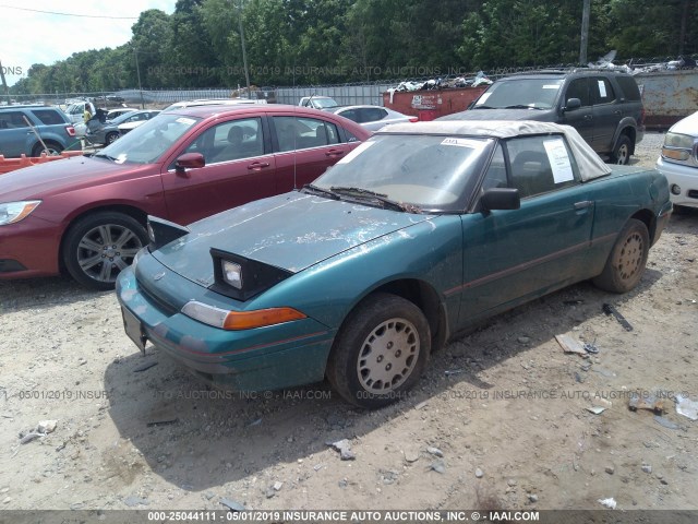 6MPCT01Z8N8606178 - 1992 MERCURY CAPRI GREEN photo 2