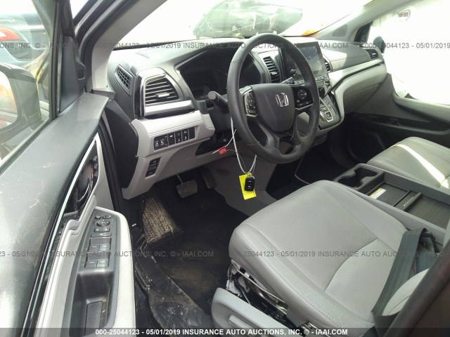 5FNRL6H94JB108919 - 2018 HONDA ODYSSEY ELITE Szary zdjęcie 5