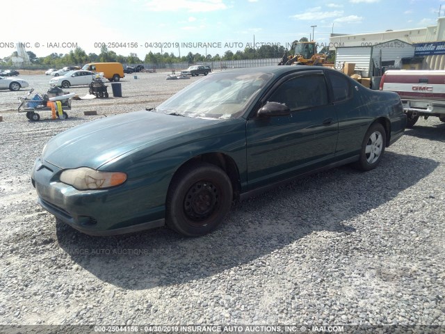 2G1WW12EXY9332755 - 2000 CHEVROLET MONTE CARLO LS მწვანე ფოტო 2