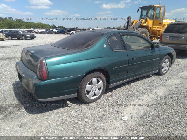 2G1WW12EXY9332755 - 2000 CHEVROLET MONTE CARLO LS მწვანე ფოტო 4