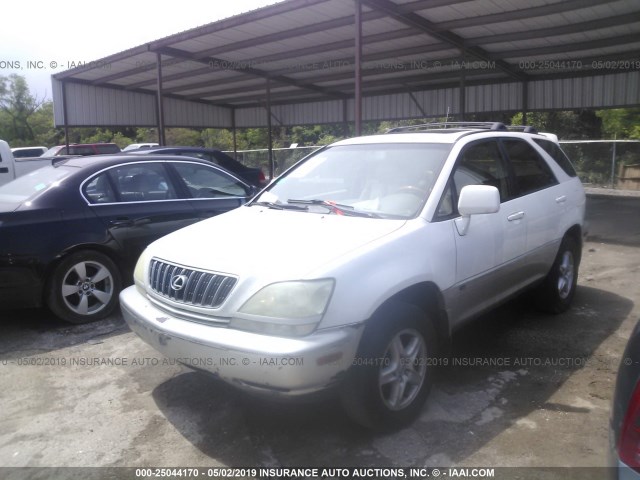 JTJGF10U830163700 - 2003 LEXUS RX 300 WHITE photo 2